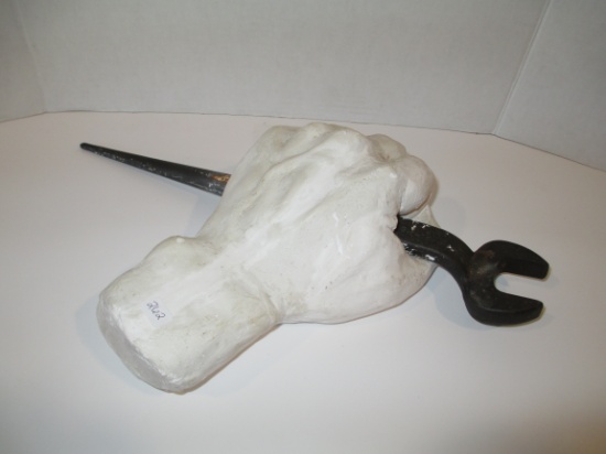 Signed Artist Plaster Cast