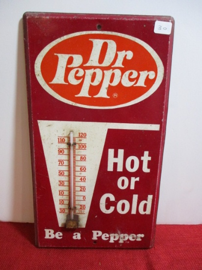Vintage Dr. Pepper "Hot or Cold" Vintage Thermometer
