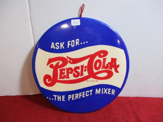 Pepsi-Cola 9" Advertising Sign