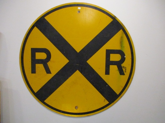 36" R.R. Crossing Metal Sign