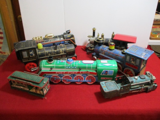 Tin Lithograph/Other Mixed Train Lot
