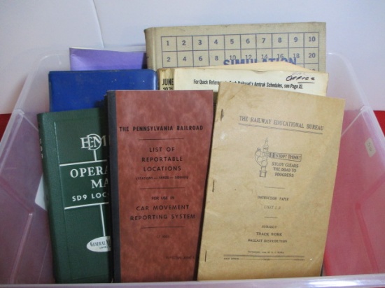 Large Lot of R.R. Books