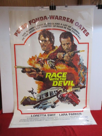 1975 Twentieth Century Fox "Race with the Devil" Movie Poster