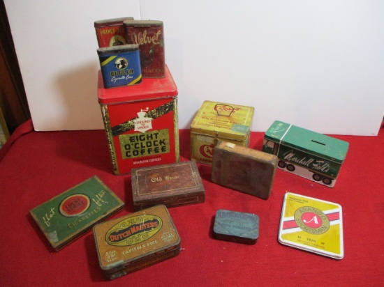 Mixed Lot of Advertising Tins-Lot of 12