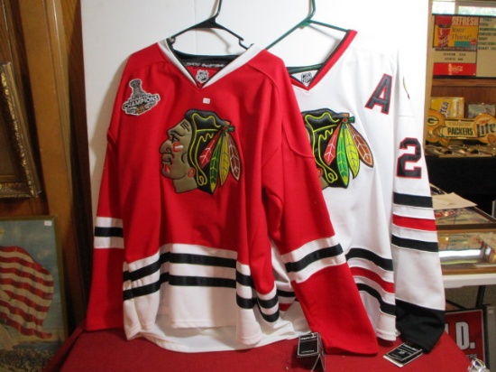 Pair of Chicago Blackhawk Jerseys
