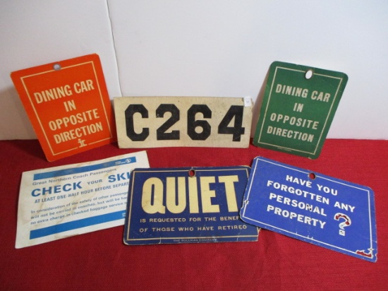 Mixed Lot of Cardstock R.R. Signs