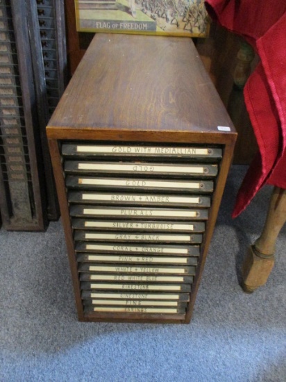 Multi-Drawer Jewelry Maker's Cabinet
