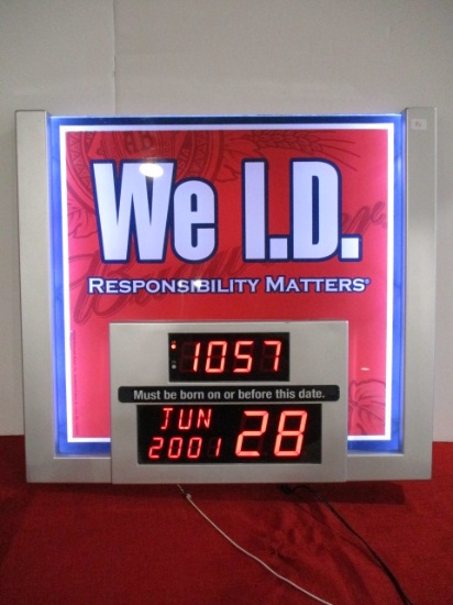 "We I.D." Light Up Count Down Clock