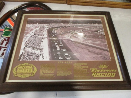 Budweiser racing "50 Years at Daytona" Advertising Print