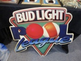 Bud Light Pool League Tin Advertising Sign