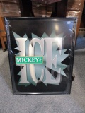 Mickey' Ice Tin Advertising Sign