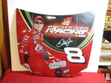 Budweiser Dale Jr. Nascar Hood Tin Advertising Sign