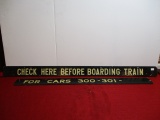 Pair of Original R.R. Signs on Masonite