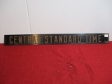Central Standard Time R.R. Sign
