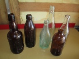 Mixed Embossed Bottle Lot (6)