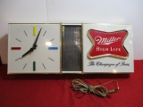 Miller High Life Light up Advertising Clock