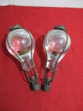 Pair of Glass Fire Grenades