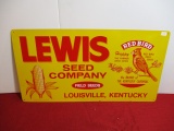 Lewis Seed Co. Metal Advertising Sign