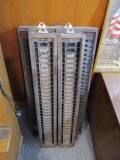 In and Out Time Card Slotted Wall Mount Bins