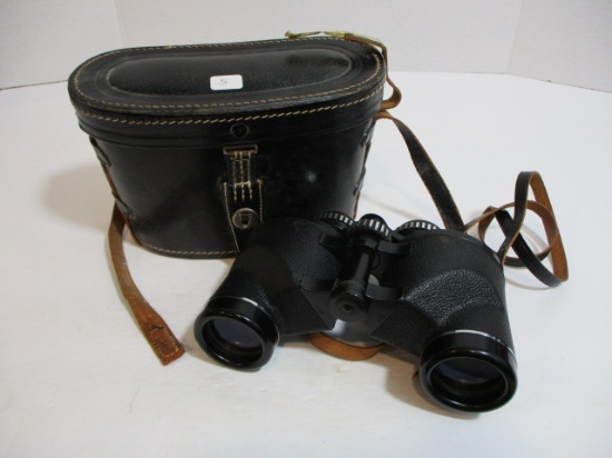 Vintage Tasco 7X35 Extra Wide Angle Binoculars w/ Case