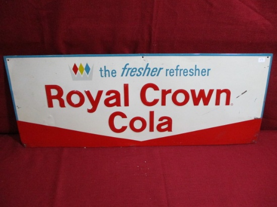 Royal Crown Cola Tin Tacker Advertising Sign