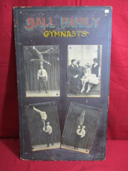 *Ball Family Gymnast Early Advertising w/ Original Photos