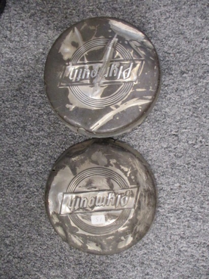 Plymouth Center Cap Pair
