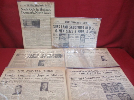 Early 1940's Nazi Related Newspapers