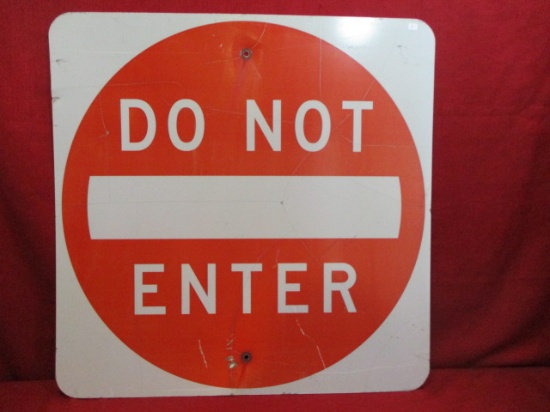 "Do Not Enter" Reflective Metal Road Sign