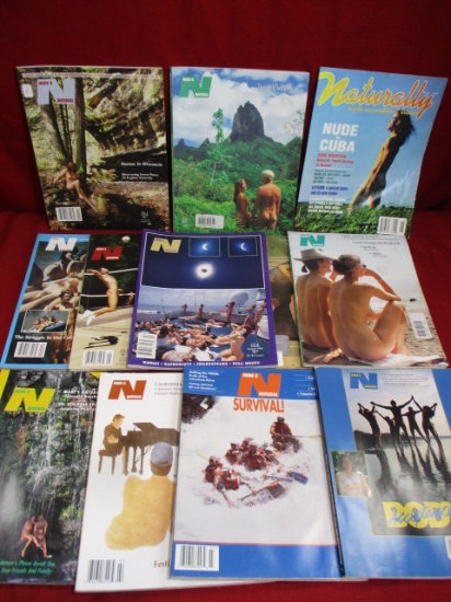 Nude and Natural Nude Travel Magazines-Lot of 12