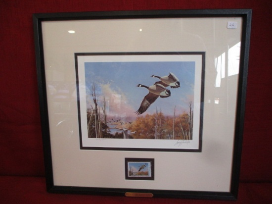 Larry Toschik 1987 Federal Duck Stamp Signed Framed Print