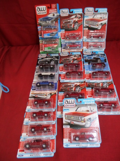 Auto World  Die Cast Cars-Lot of 22