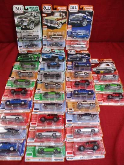 Auto World Die Cast Cars-Lot of 33