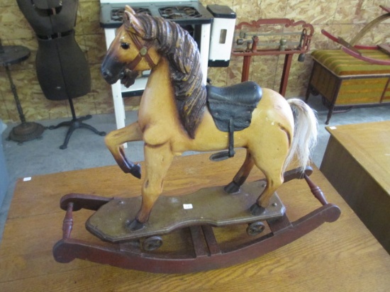 Folk Art Style Rocking Horse