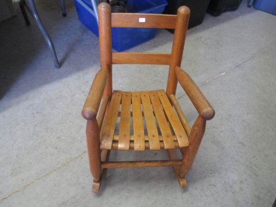 Oak & Maple Child's Rocker