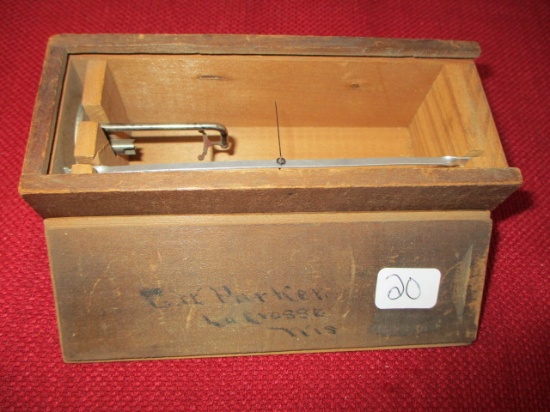 Early Coats Balance Screw Scale in Original Wooden Box