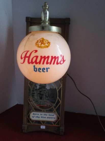 Hamm's Light-Up Wall Mount Advertising