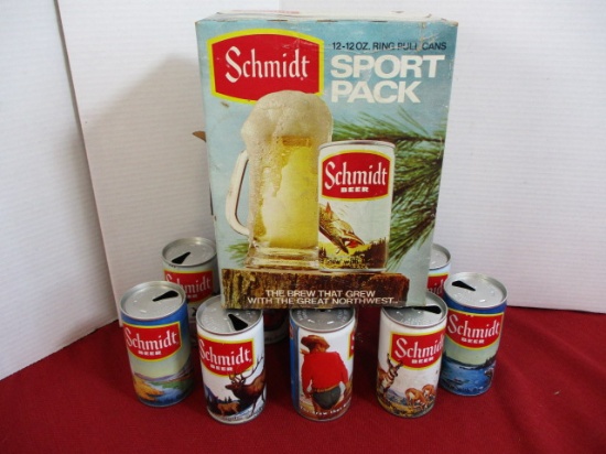 Schmidt Wildlife Beer Cans-9 Cans