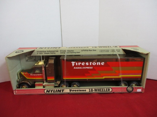 Nylint-Firestone 18 Wheeler Pressed Steel Hauler-NIB