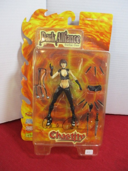 Autographed Brian Pulido's Dark Alliance Chastity Action Figure