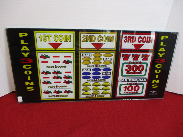 Slot Machine Glass Face-NO SHIPPING! | Proxibid