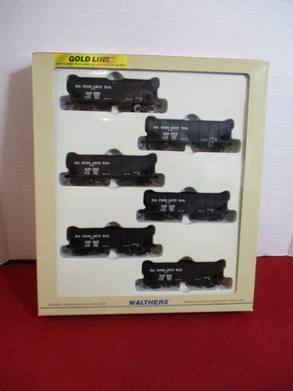 HO Scale-Walther's Gold Line USRA 55 Ton 2-Bay Hopper (6-PK) Illinois Central