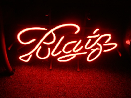 Vintage Blatz Beer Neon Advertising Sign