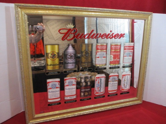 Budweiser Beer Can History Advertising Mirror