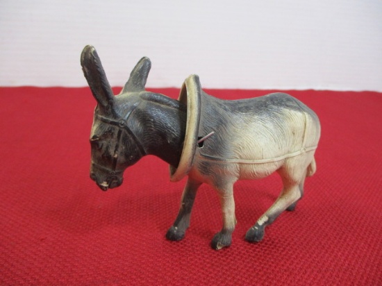 Vintage Plastic Resin Nodder Donkey Figure