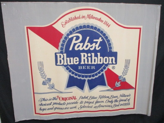 Pabst Blue Ribbon Corrugated Advertising Sign