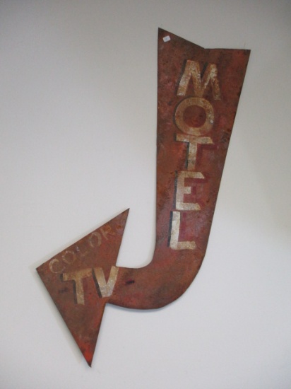Original Heavy Metal Motel Arrow Sign