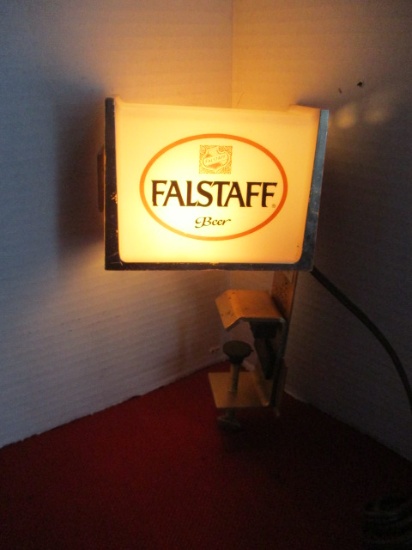 Falstaff Bar Table Lightup Advertising Sign