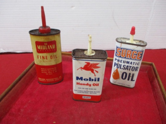 Advertising Oil Can Mixed Lot (3 Cans)