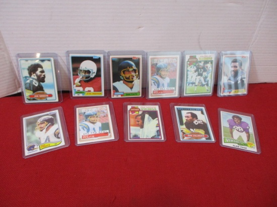 Mixed NFL Football Trading Cards-Lot of 11